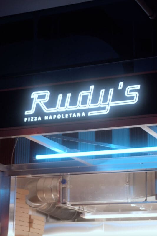rudy's authentic neapolitan pizza sign