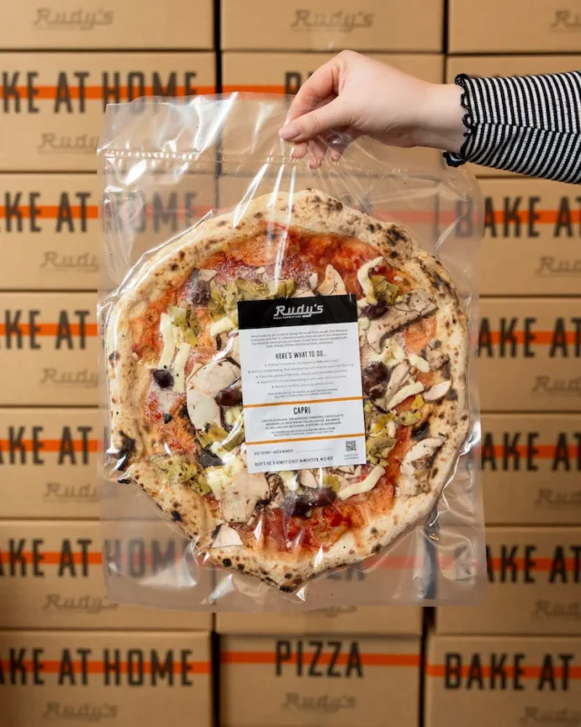 capri pizza packaged to bake at home