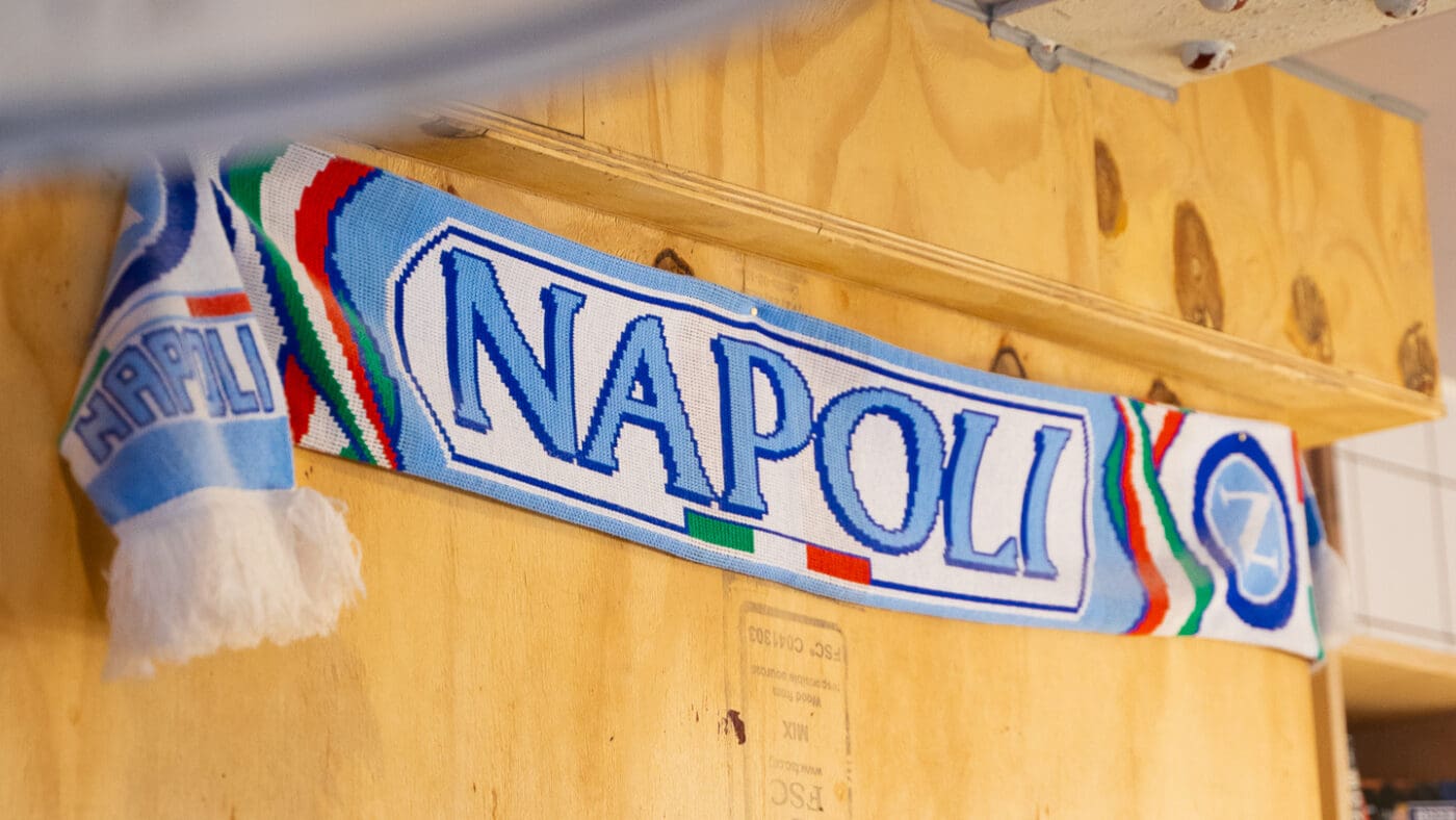 napoli sport sign at restaurant